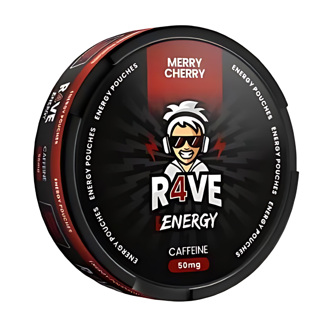 R4VE ENERGY Merry Cherry Caffeine Pouches | 50MG