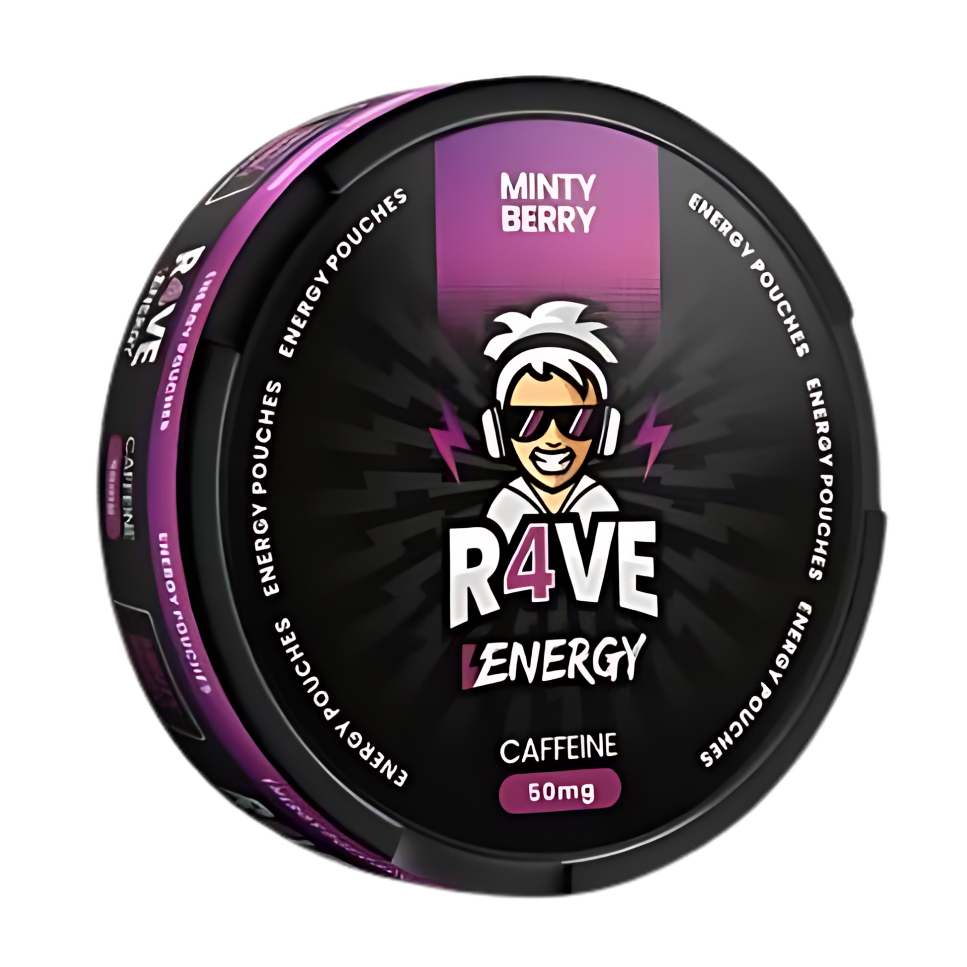 R4VE ENERGY Minty Berry Caffeine Pouches | 50MG